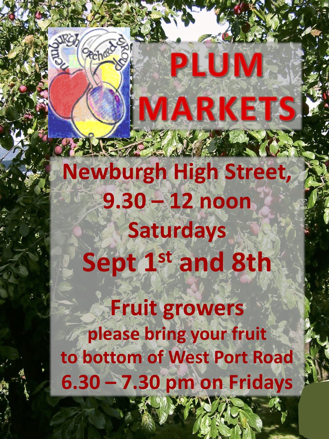 Newburgh plum markets announced